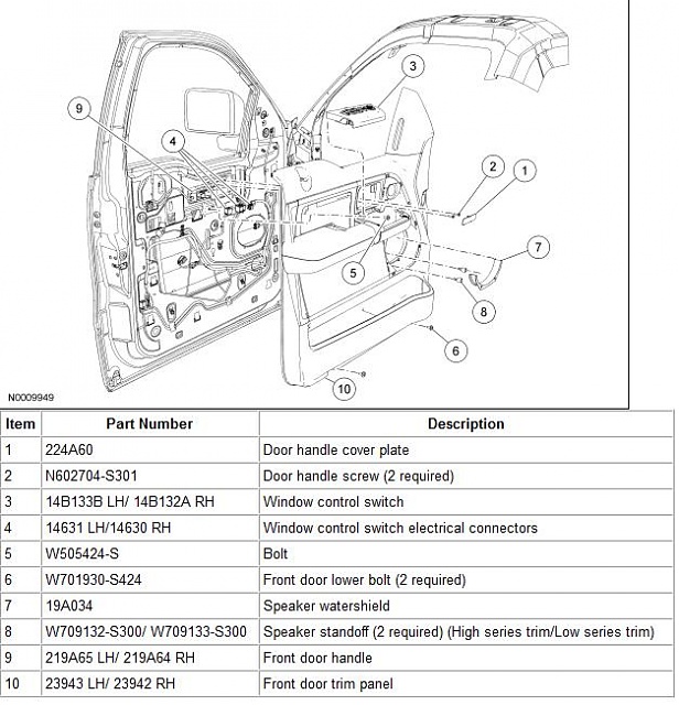 Ford xlt side measurement drawing