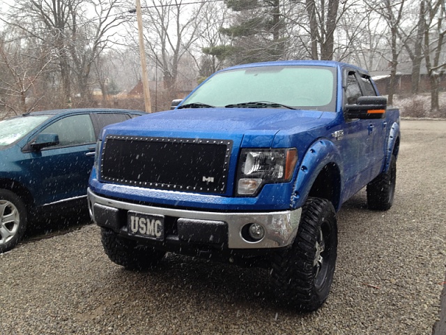 lifted blue f150