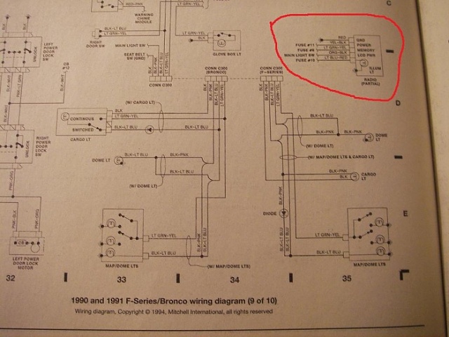1991 Ford f-150 radio wiring diagram free #1