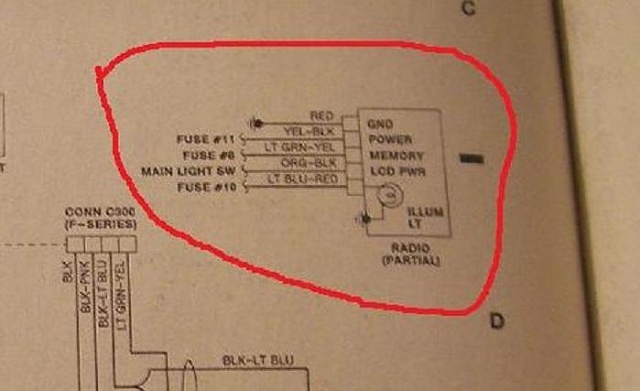Radio wiring diagram for 1991 ford f150 #10