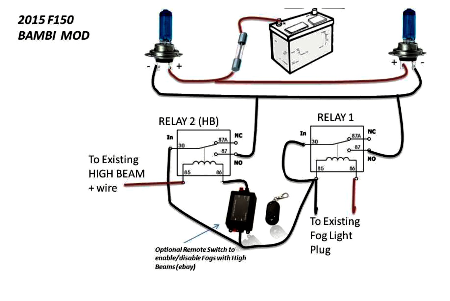 Fog Light Wiring Diagram No Relay