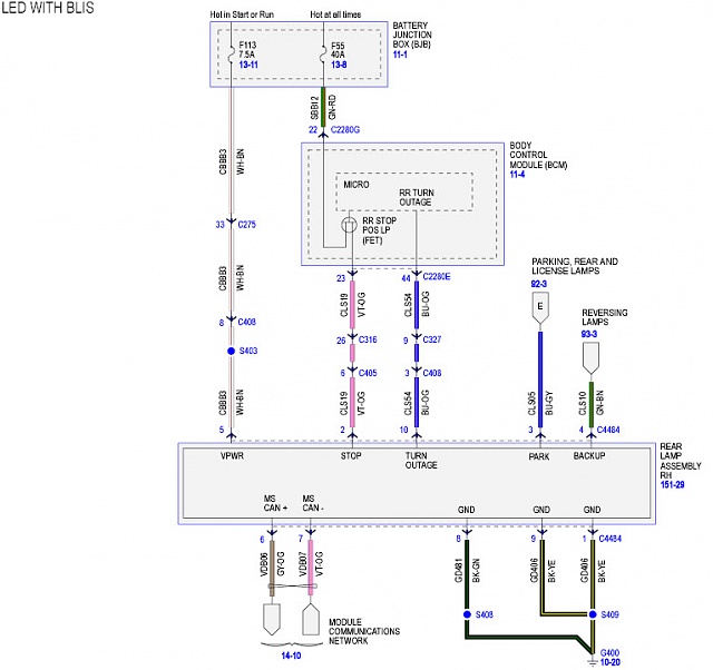 Led & Bliss tail light wiring diagram? - Ford F150 Forum ...