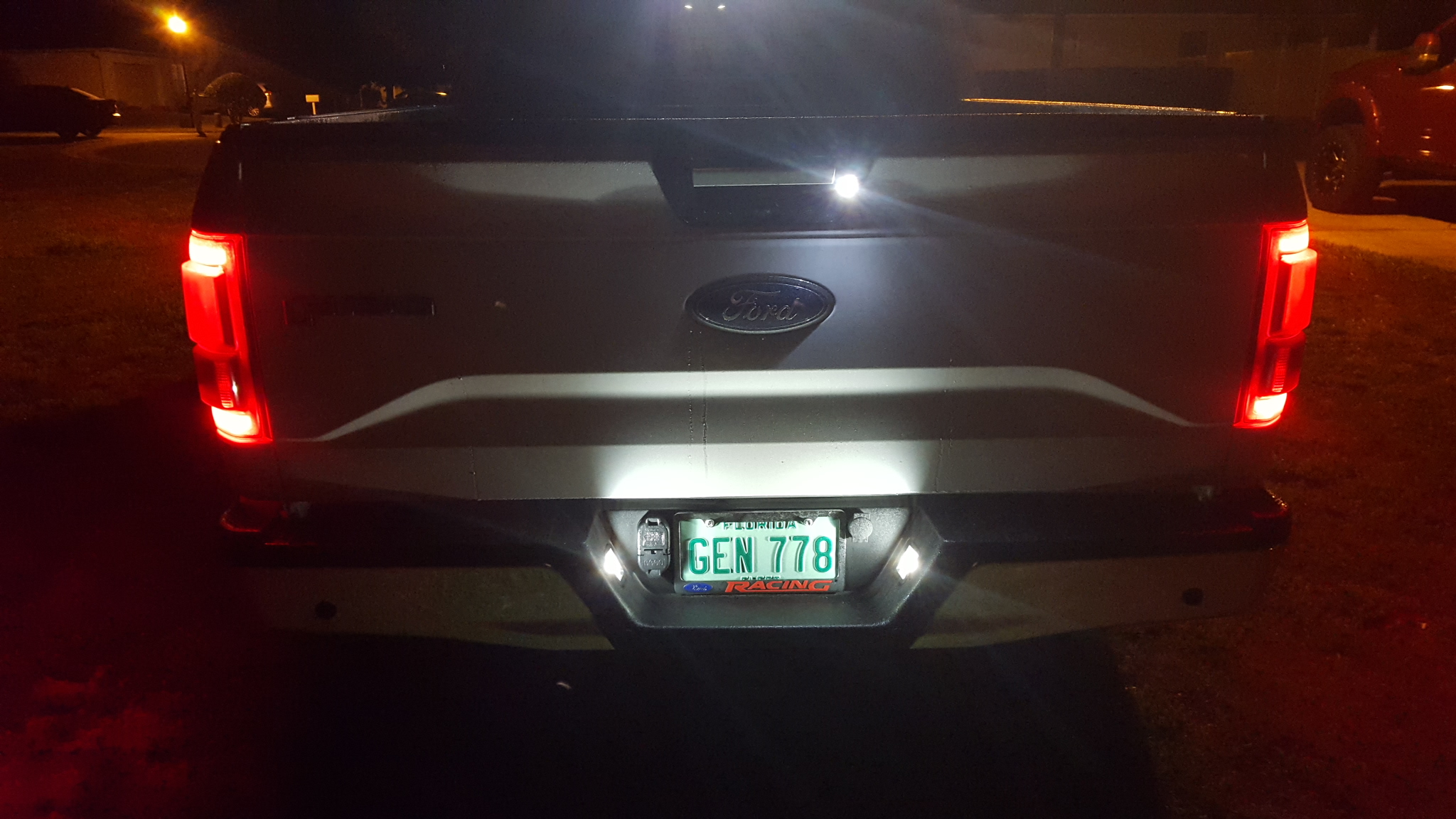 2018 f150 license plate light