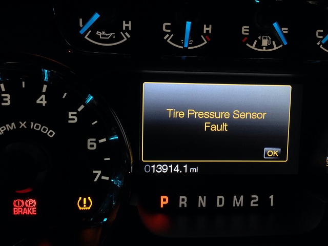 Ford focus tire pressure sensor fault #3