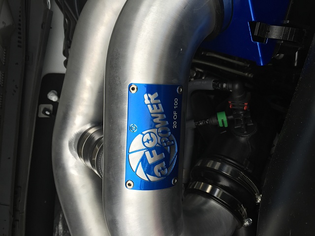 FS: aFe Magnum Force cold air intake system- Launch Edition Polished w/ blue filters-image.jpeg