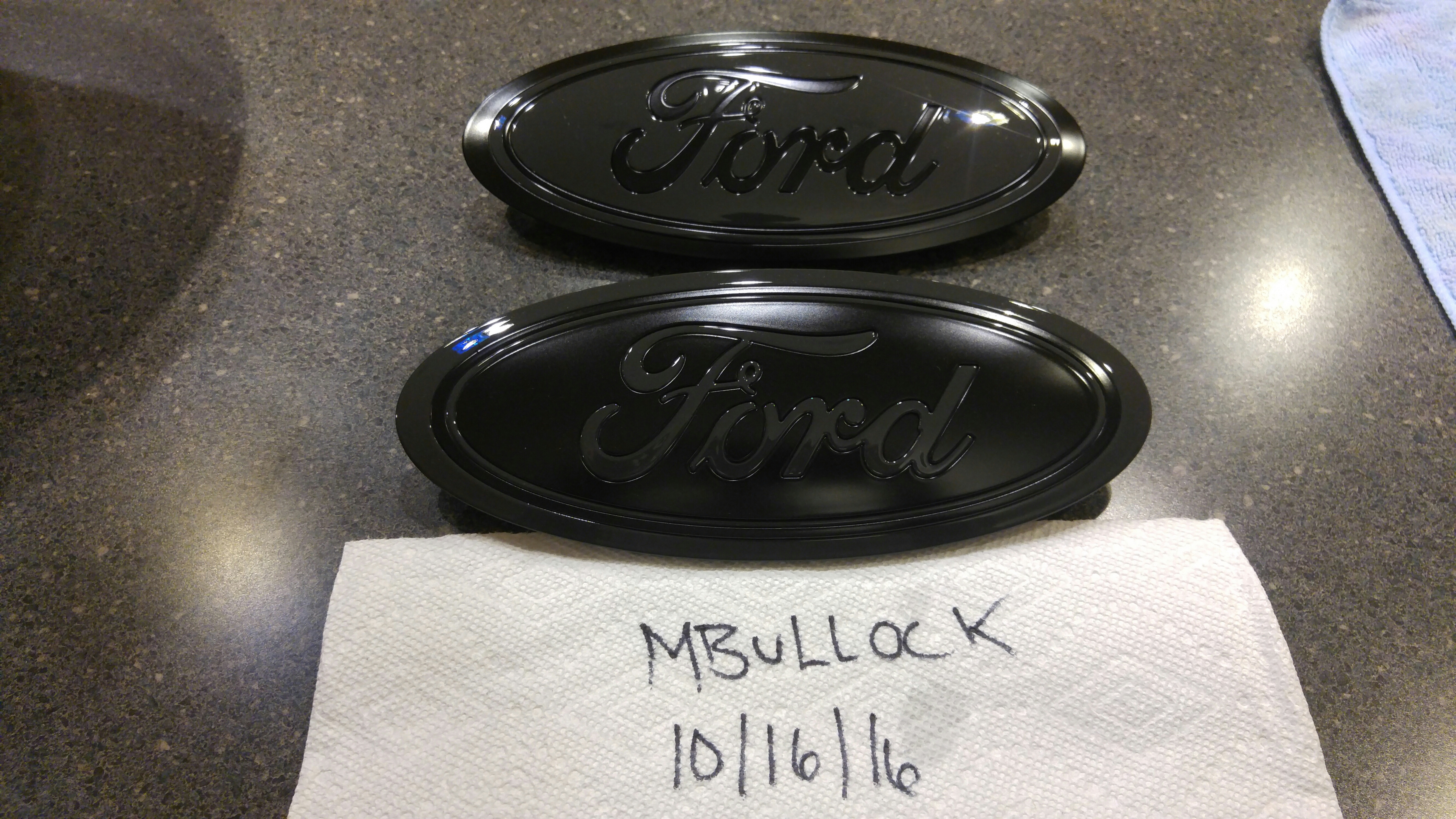 For Sale: Lithium grey and matte black painted emblems 2015-17 - Ford F150  Forum - Community of Ford Truck Fans