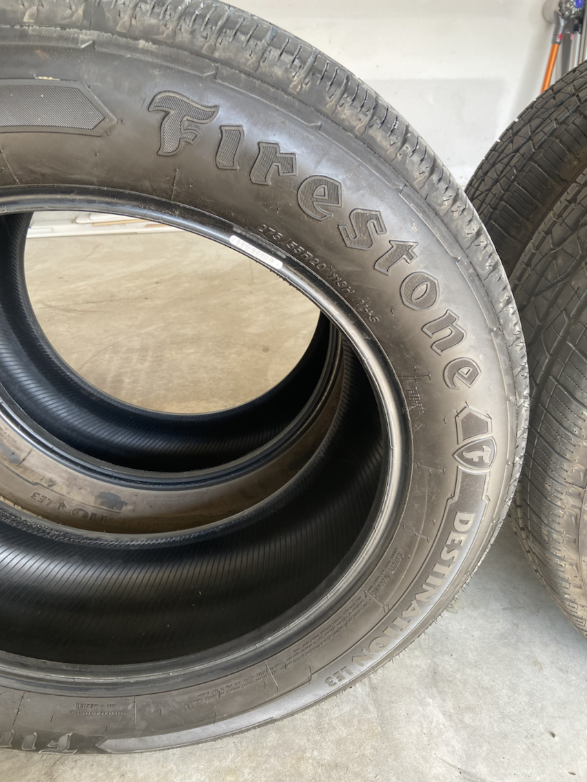 North Central Firestone Destination LE3 275/55r20 4 tires - Ford F150 ...