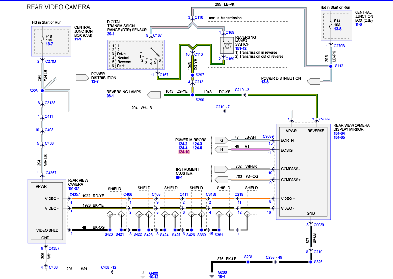 Wiring Diagram For 2009 Ford F 150 Rear View Mirror | schematic and