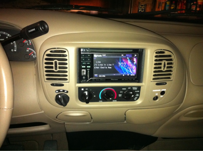 Double din radio install 2002 f150 lariat. Help - Ford ... stereo wiring diagram for 2003 ford f150 