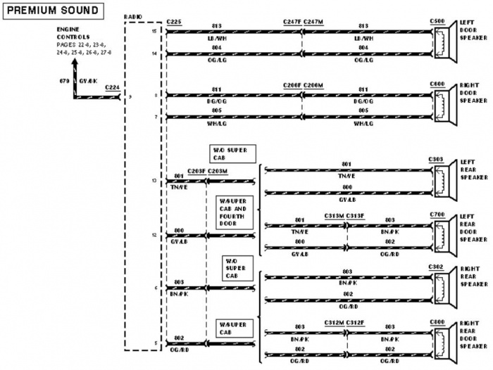 2001 Stereo Wiring Diagram Ford F150