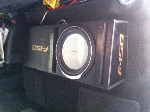 '10 Screw Custom 12&quot; Fosgate P1 Sub Box Under Seat-photo.jpg