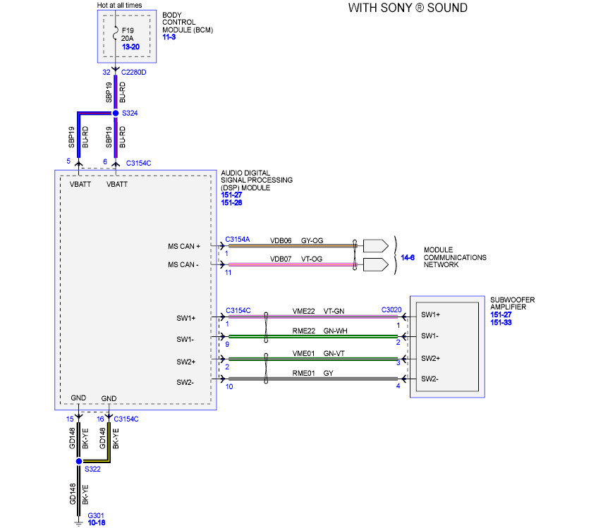 Basic Amp/stereo question for 15 Lariat - Ford F150 Forum ... lincoln mark lt factory radio wiring diagram 