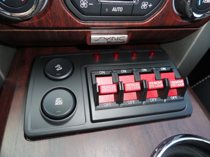 Installed Uper Auxiliary Switches
