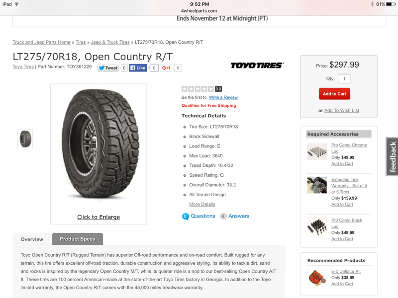 285/65R18 or 275/70R18, Can you tell the difference? - Ford F150 Forum -  Community of Ford Truck Fans
