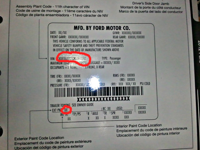 2009 Paint Code Information Master List Ford F150 Forum