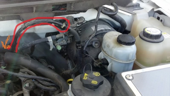 where is this vacuum line suppose to go - Ford F150 Forum ... 1999 ford f 150 ac diagram 