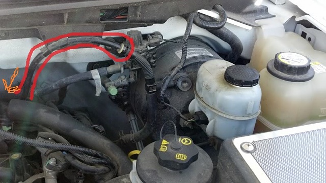where is this vacuum line suppose to go Ford F150 Forum 