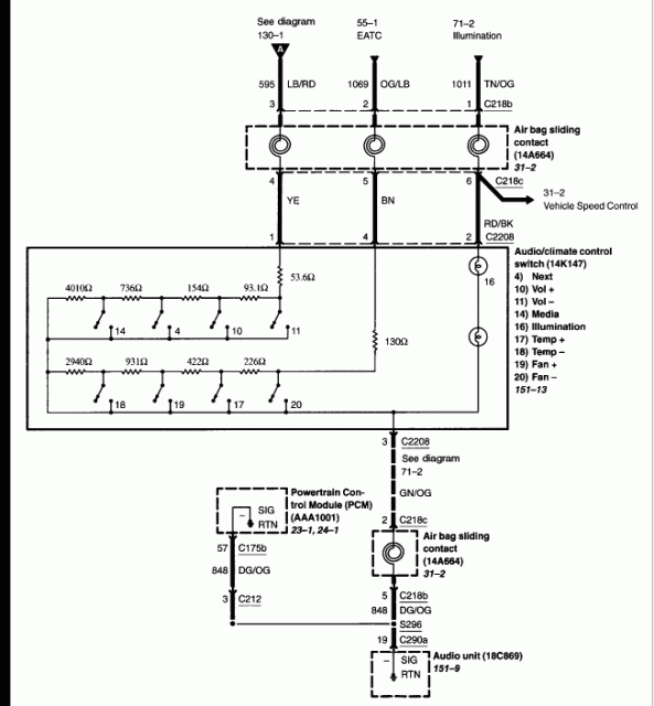 2004 Ford f150 radio wiring schematic #5