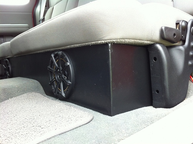 Custom enclosure under the back seats of my scab that houses speakers!-photo-4.jpg