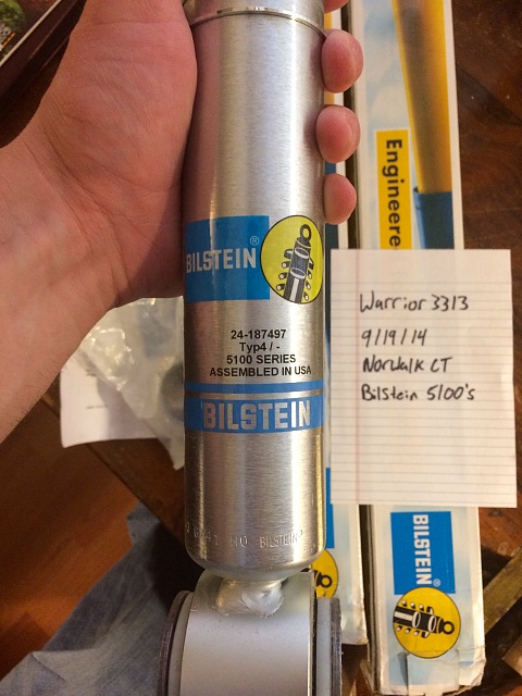 FOR SALE: Bilstein 24-187497 5100 Series Adjustable Ride Height Shock, Front PAIR New-fullsizerender.jpg