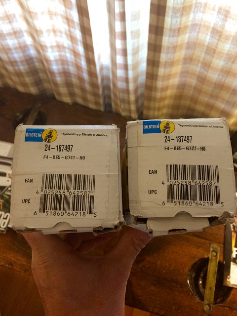 FOR SALE: Bilstein 24-187497 5100 Series Adjustable Ride Height Shock, Front PAIR New-fullsizerender-3.jpg