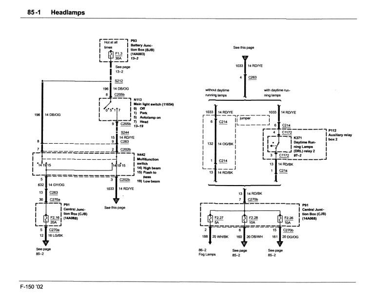 1999 Ford F150 Headlight And Dimmer Switch Wiring Diagram from www.f150forum.com