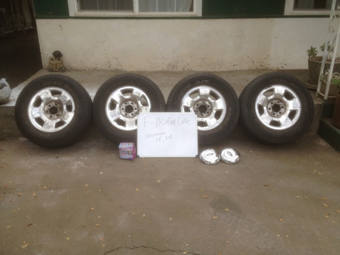 Want to sell 4 2004 f150 rims and tires Ford F150 Forum Community