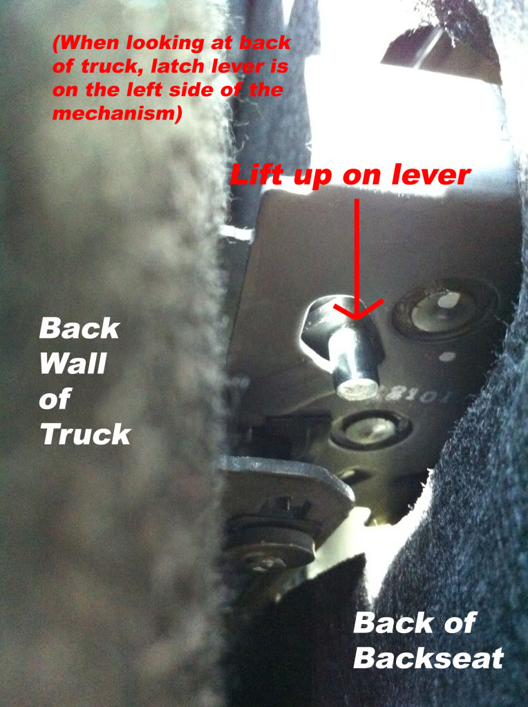 How to Fold Down A Super Crew Backseat - Ford F150 Forum - Community of  Ford Truck Fans